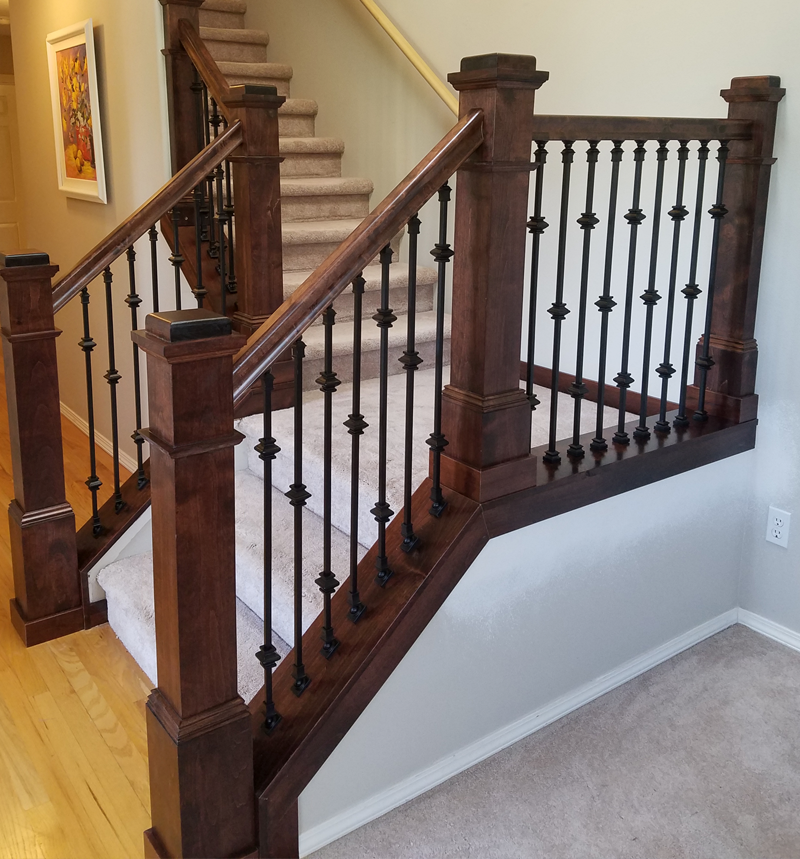 custom stair case millwork
